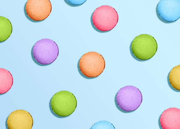 istock French almond cookies. Top view. 1397615771