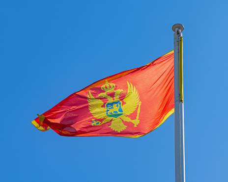 National Flag of Montenegro Country Symbol Day