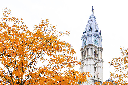 Center city Philadelphia in autumn