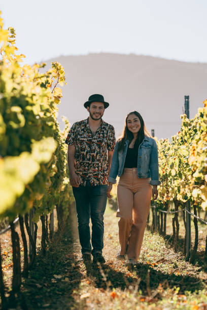 istock Couple visiting an organic vineyard in Chile 1397619783