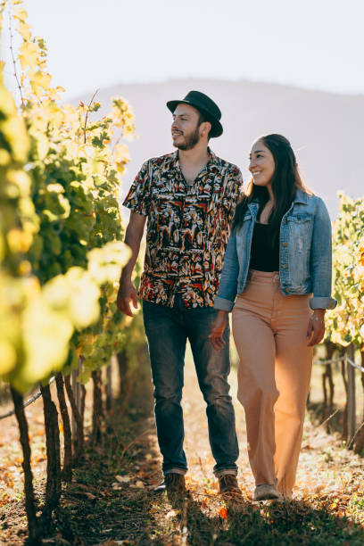 istock Couple visiting an organic vineyard in Chile 1397619790