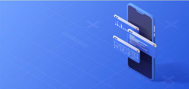 istock Data analysis concept. Business report illustration. Financial infographic background. Smartphone icon. 1397639297