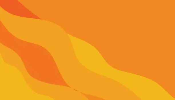 Vector illustration of May Orange background