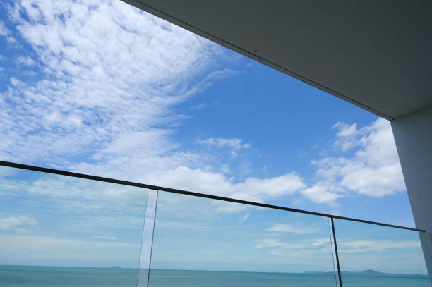 istock glass balcony with sea and sky background 1397647048