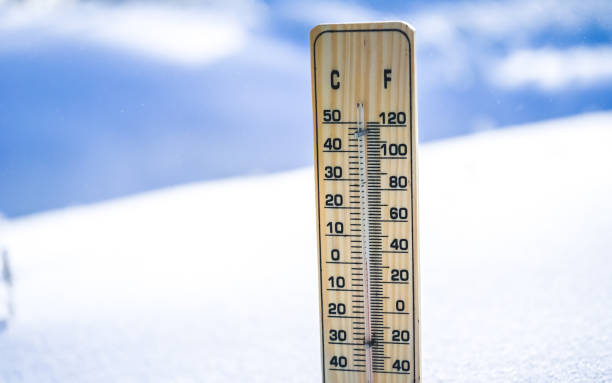 istock Winter time. Thermometer on snow shows low temperatures. 1397652779