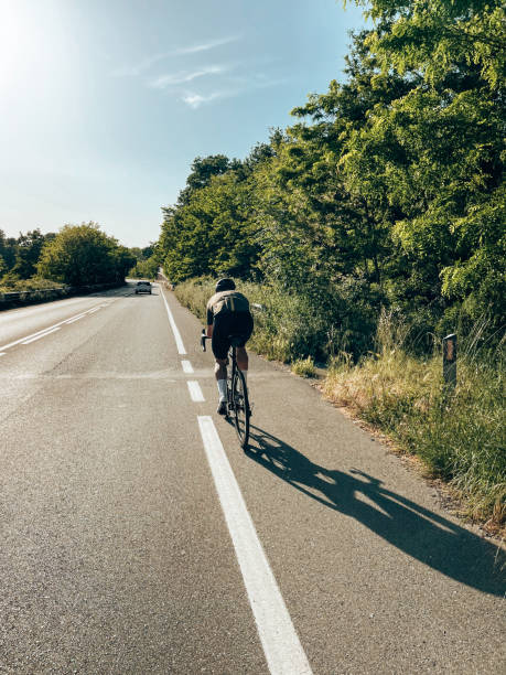 istock rear view of a pro cyclist 1397654245