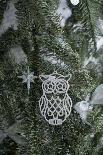 istock Owl toy on the Christmas tree 1397654663