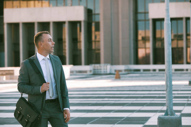 istock Businessman with his bag 1397659716
