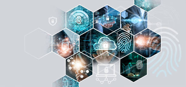 istock Business and security in Internet network connection, Data privacy protection, Banking and financial, Global business security, Digital marketing, Protect data and confidentiality on cyberspace. 1397670362