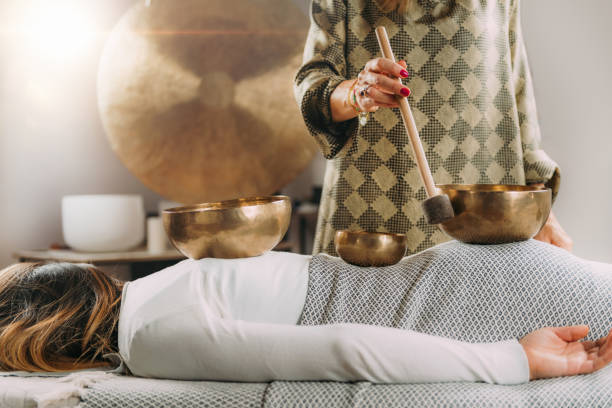 istock Tibetan Singing Bowl In Sound Healing Therapy 1397671544