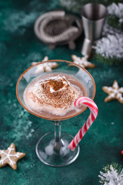 istock Christmas North pole martini cocktail 1397674177