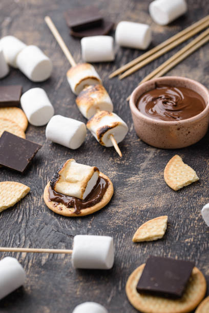 istock Smores with marshmallow, chocolate and crackers 1397674190