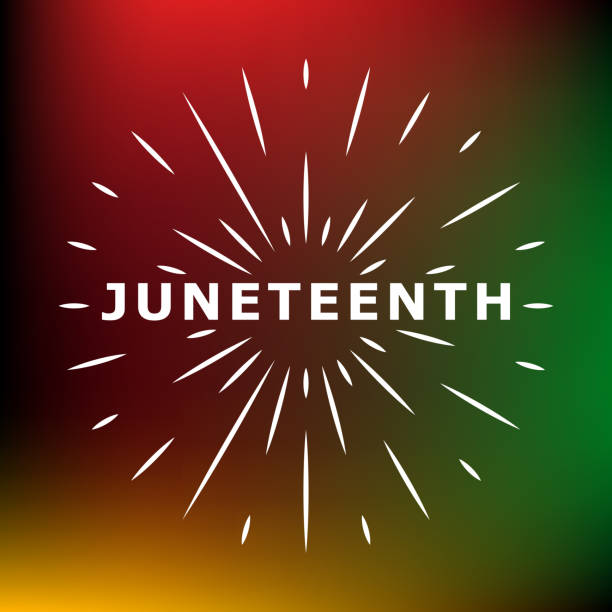 Juneteenth. Freedom or Emancipation day. Annual american holiday, celebrated in June 19. African-American history and heritage. Poster, greeting card, banner and background. Vector illustration. African colors black, red, yellow, green Juneteenth. Freedom or Emancipation day. Annual american holiday, celebrated in June 19. African-American history and heritage. Poster, greeting card, banner and background. Vector illustration. African colors black, red, yellow, green juneteenth celebration stock illustrations