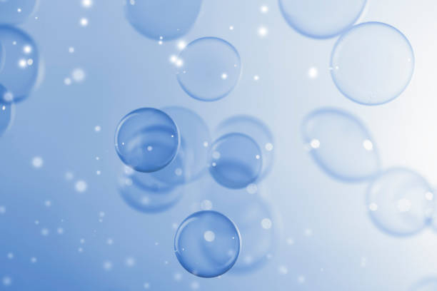 istock Beautiful Shiny Purple Soap Bubbles Background. Soap Sud Bubbles Water. 1397676366
