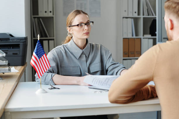 istock Woman Working In US Embassy 1397677172