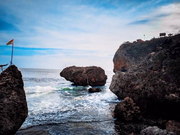 istock Small Island in The Siung Beach 1397685432