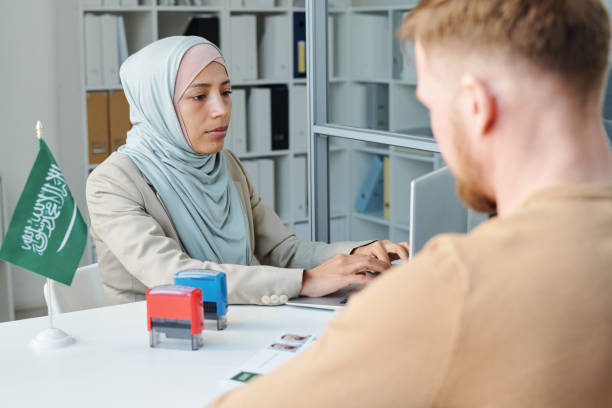 istock Muslim Woman Working With Man 1397688358