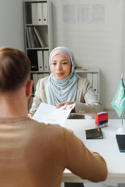 istock Muslim Woman Working With Client 1397689504