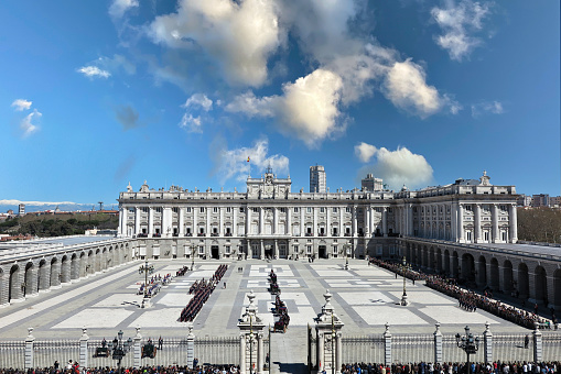 Changing of the Guard at the Royal Palace of Madrid