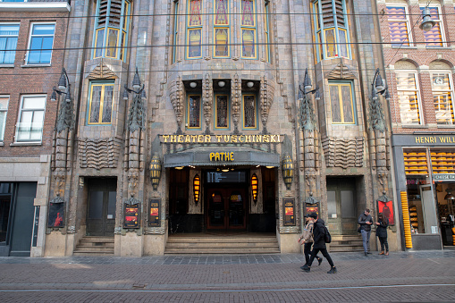 Pathe Tuschinski Movie Theater At Amsterdam The Netherlands 14-3-2022