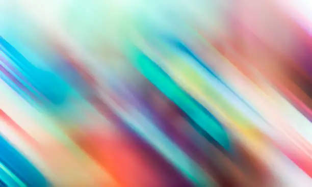 Photo of Abstract colorful gradient blurry cyan lines neon aurora colors dynamic background