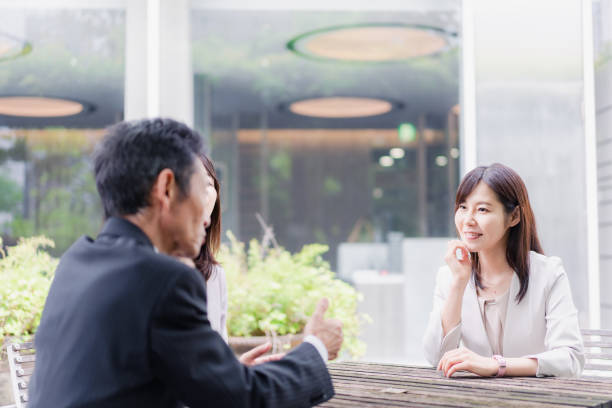 istock Business people having a working lunch 1397697131