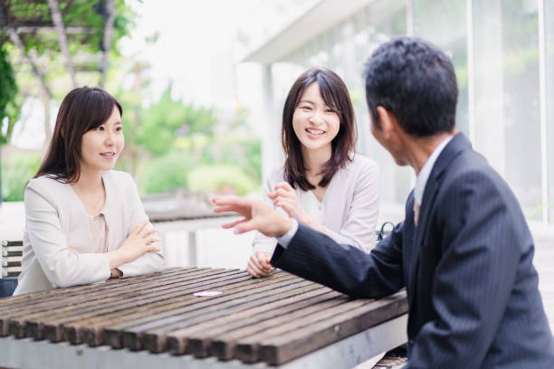 istock Business people having a working lunch 1397697144