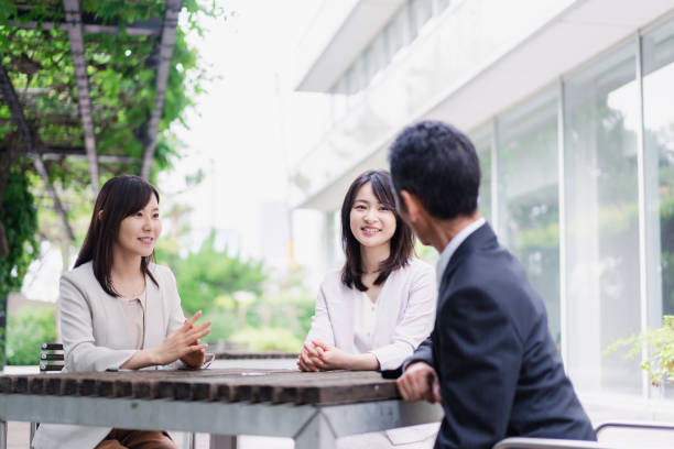 istock Business people having a working lunch 1397697150