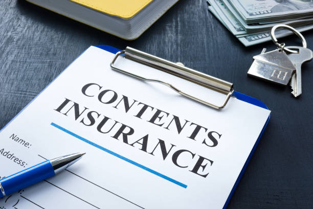 istock Contents insurance empty application with clipboard and pen. 1397697919