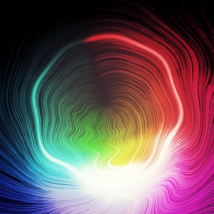 Abstract background swirling with colorful lights