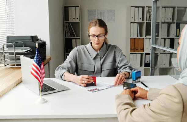 istock Woman Getting Visa Denial 1397707988