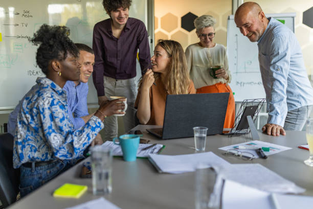 istock Multiracial business people on the meeting 1397708728