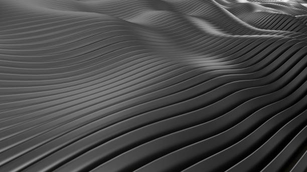 istock Abstract geometric wavy folds background 1397708814