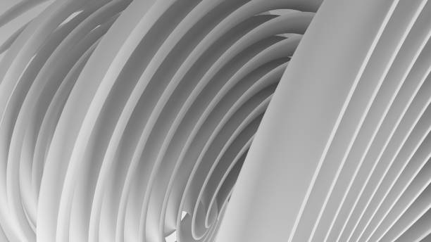 istock Abstract geometric wavy folds background 1397708930