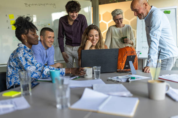 istock Multiracial business people on the meeting 1397709312
