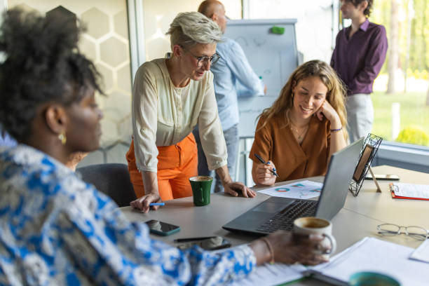 istock Multiracial business people brainstroming new ideas 1397710014