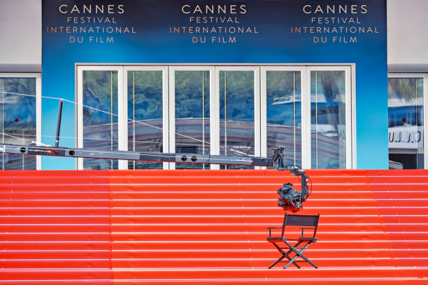 Palais des Festivals in Cannes city May 2018 - Cannes, France - Red Carpet for the International Film Festival in Cannes, France cannes film festival stock pictures, royalty-free photos & images