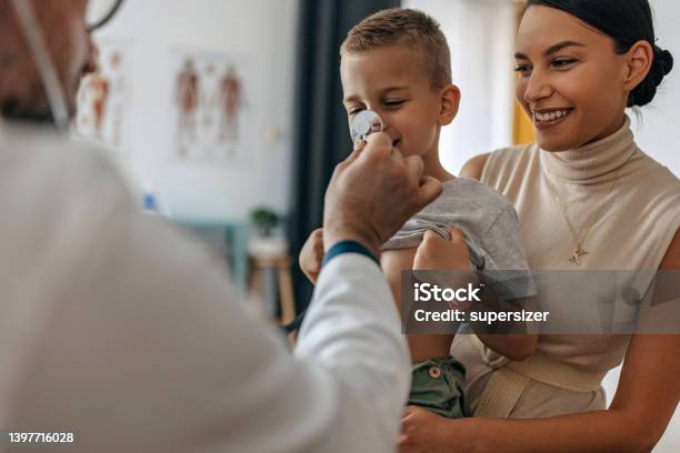Lets Have Fun Stock Photo - Download Image Now - Doctor, Mother, Son