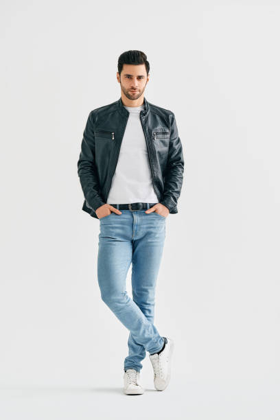 istock Handsome stylish man full length portrait on white studio background. 1397722206