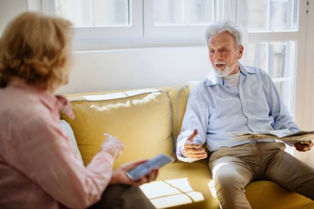istock Senior couple spending quality time together at home 1397727538