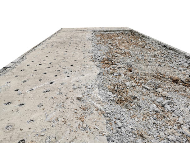 istock drilled concrete road surface isolated on white background 1397729362