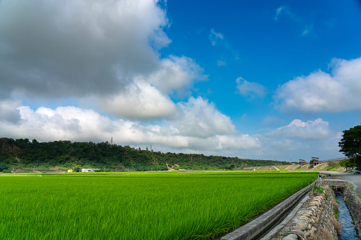 Taichung Waipu-Wangyou Valley, the ever-changing fields and clouds.