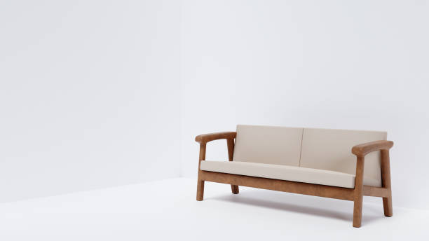istock 3D illustration material of sofa 3D rendering White background illustration 1397746695
