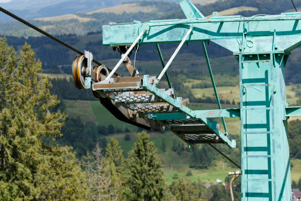 istock funicular wheel cablecar rollers and pulleys of the ski lift 1397747004