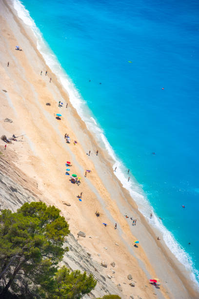 istock Famous Egremnoi beach in Lefkada island, Greece. 1397747872