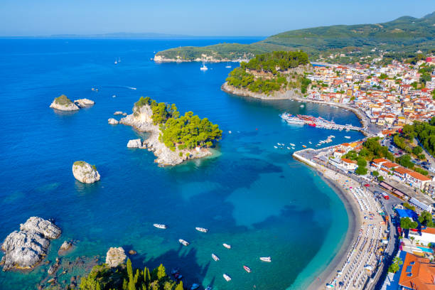 istock Panoramic view of scenic Parga city, Greece 1397748235