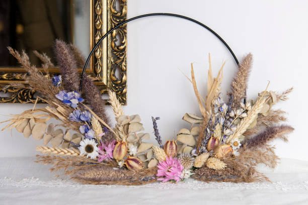 istock Stylish Flower Wreath 1397749047