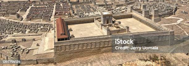 The Second Temple Of Jerusalem Stock Photo - Download Image Now - Temple - Building, Synagogue, Jerusalem