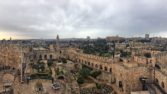 Torre de David en la Ciudad Vieja de Jerusalén, Israel photo