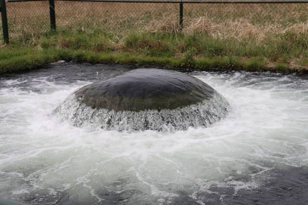 Octopus-like water station in the dunes of Castricum in the Netherlands